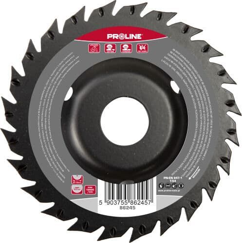 Profix TARCZA WYPUKŁA TARNIK GRUBE ZĘBY Z PIŁĄ 125MM PROLINE
