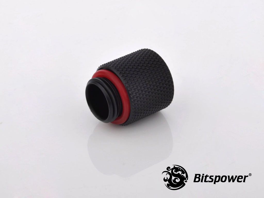 BitsPower Złączka G1/4 Cala, 15mm Carbon, Czarna (BP-CBWP-C60)