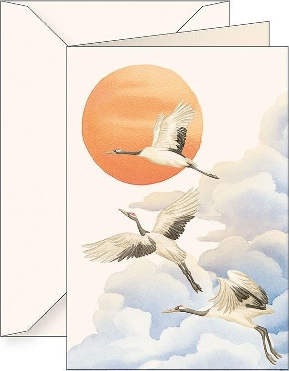 Karnet B6 + koperta 6143 Żurawie