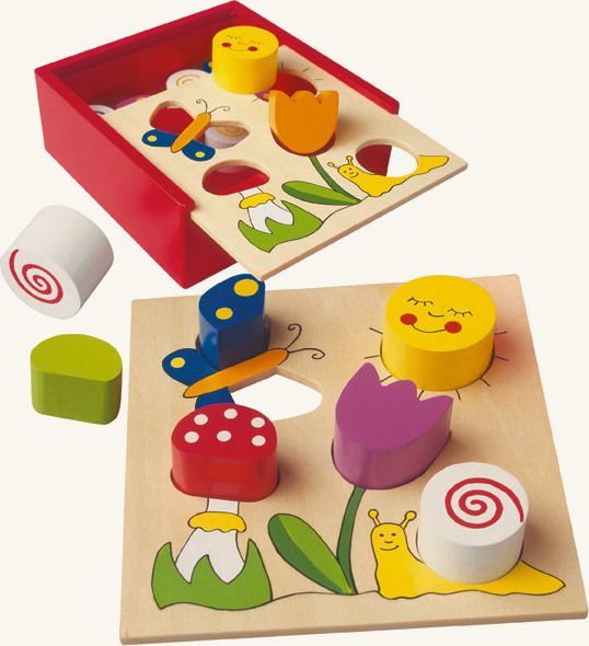 Bino Drewniany sorter - gra logiczna