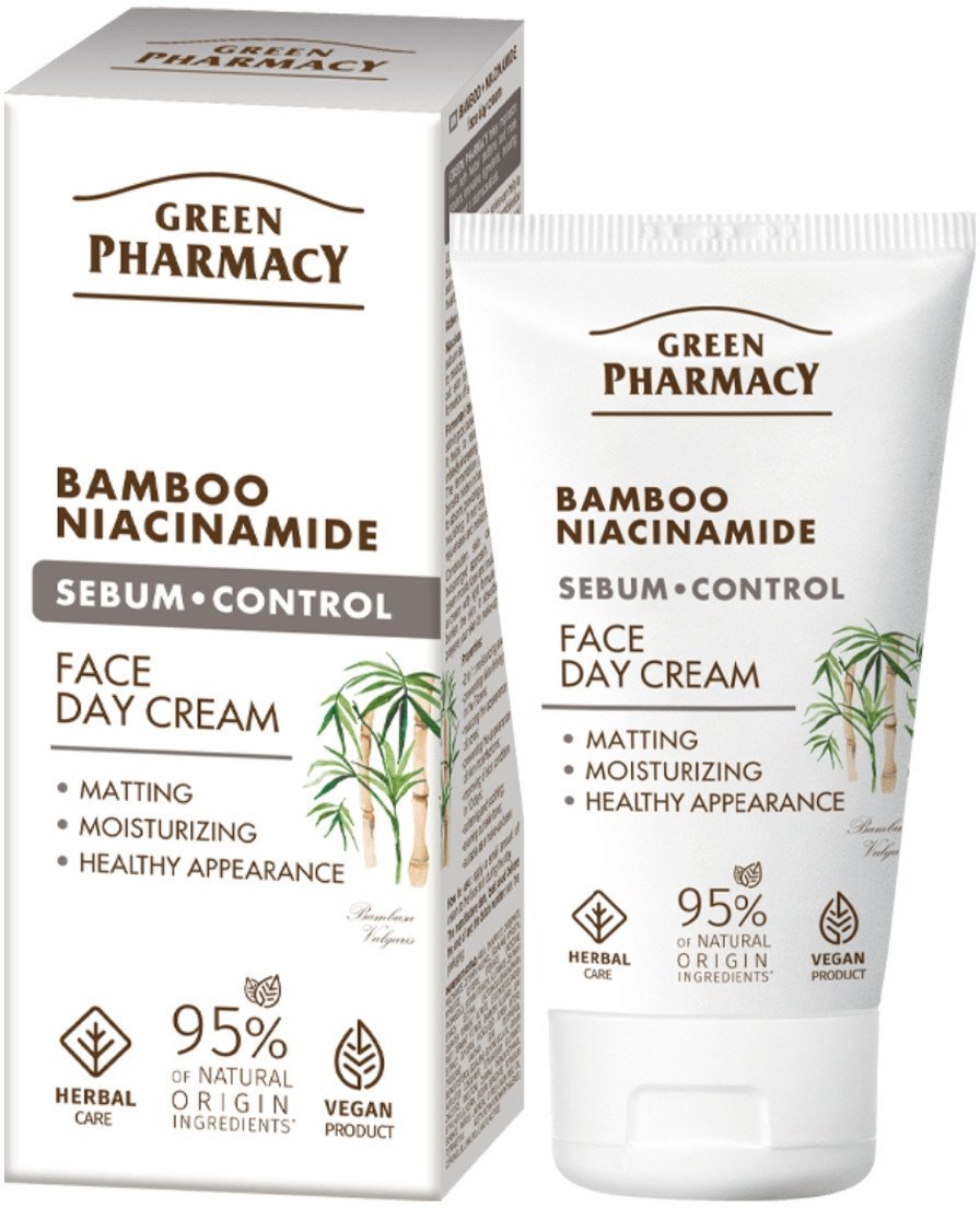 Green Pharmacy Bomboo Niacinamide Krem do twarzy na dzień z bambusem i niacynamidem 50ml