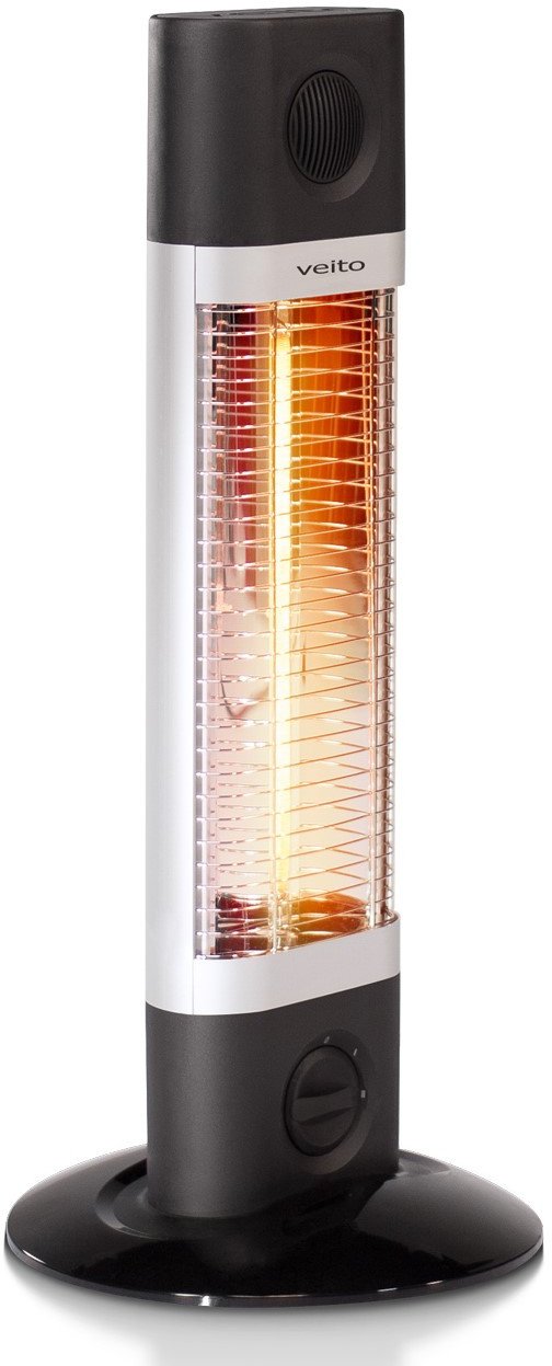 Anglies pluošto infraraudonųjų spindulių šildytuvas Veito CH1200 LT (juodas)