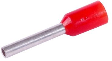 Końcówka tulejkowa izolowana 1,0mm2x10 100szt czerwona KR010010 R
