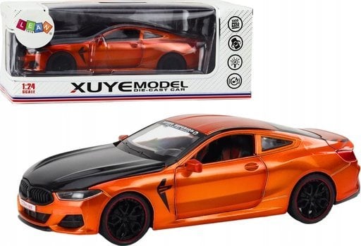 LeanToys Auto Sportowe Metalowe Napęd Frykcyjny Otwierane Elementy 1:24 Pomarańczowe