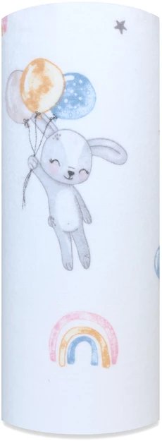 Pielucha flanela druk 70/80 Panda Lisek na Księżycu 5950