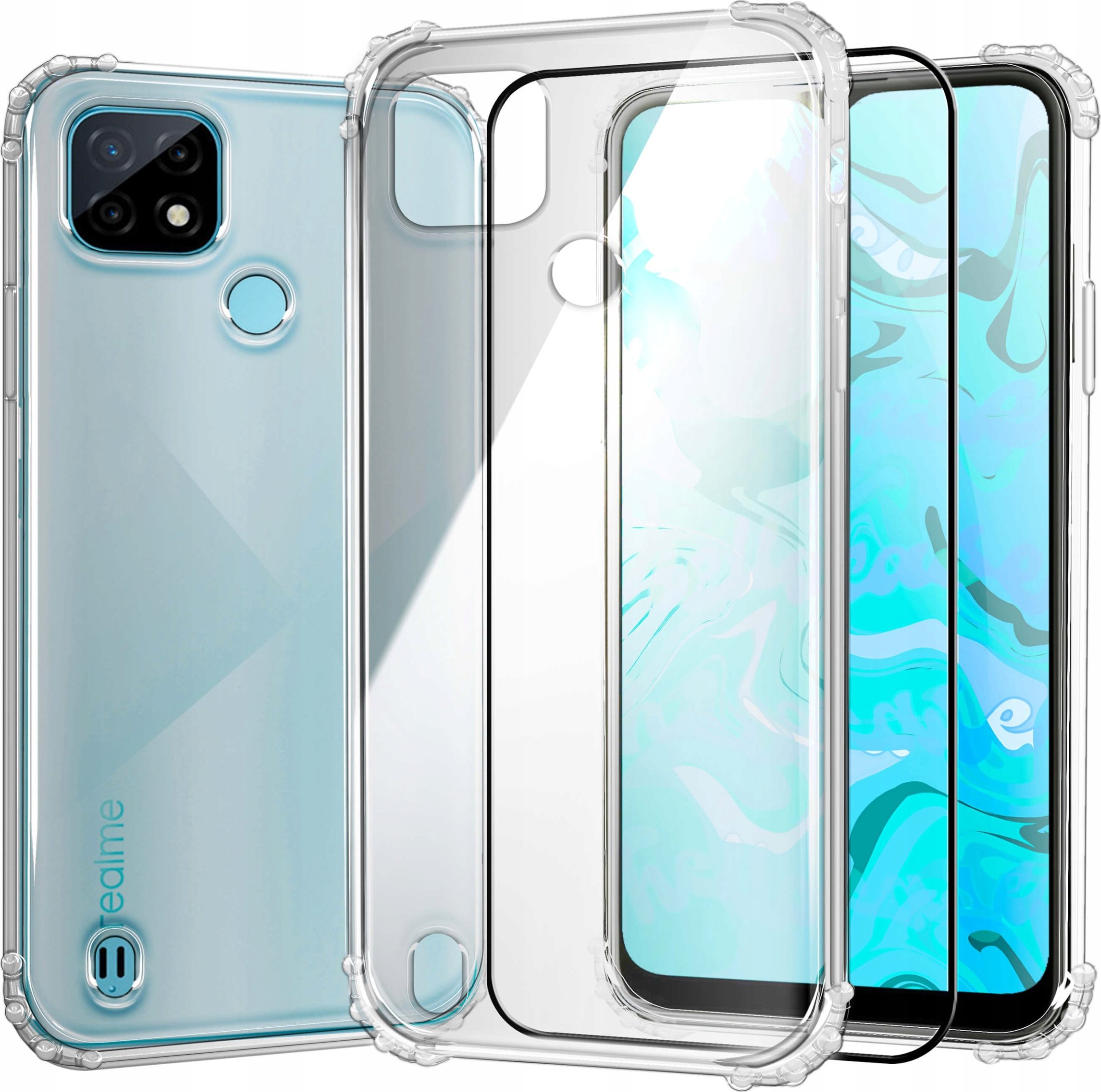 Hello Case ETUI PANCERNE DO REALME C21 | CASE SILIKON GUMOWE SLIM ANTI SHOCK SZKŁO
