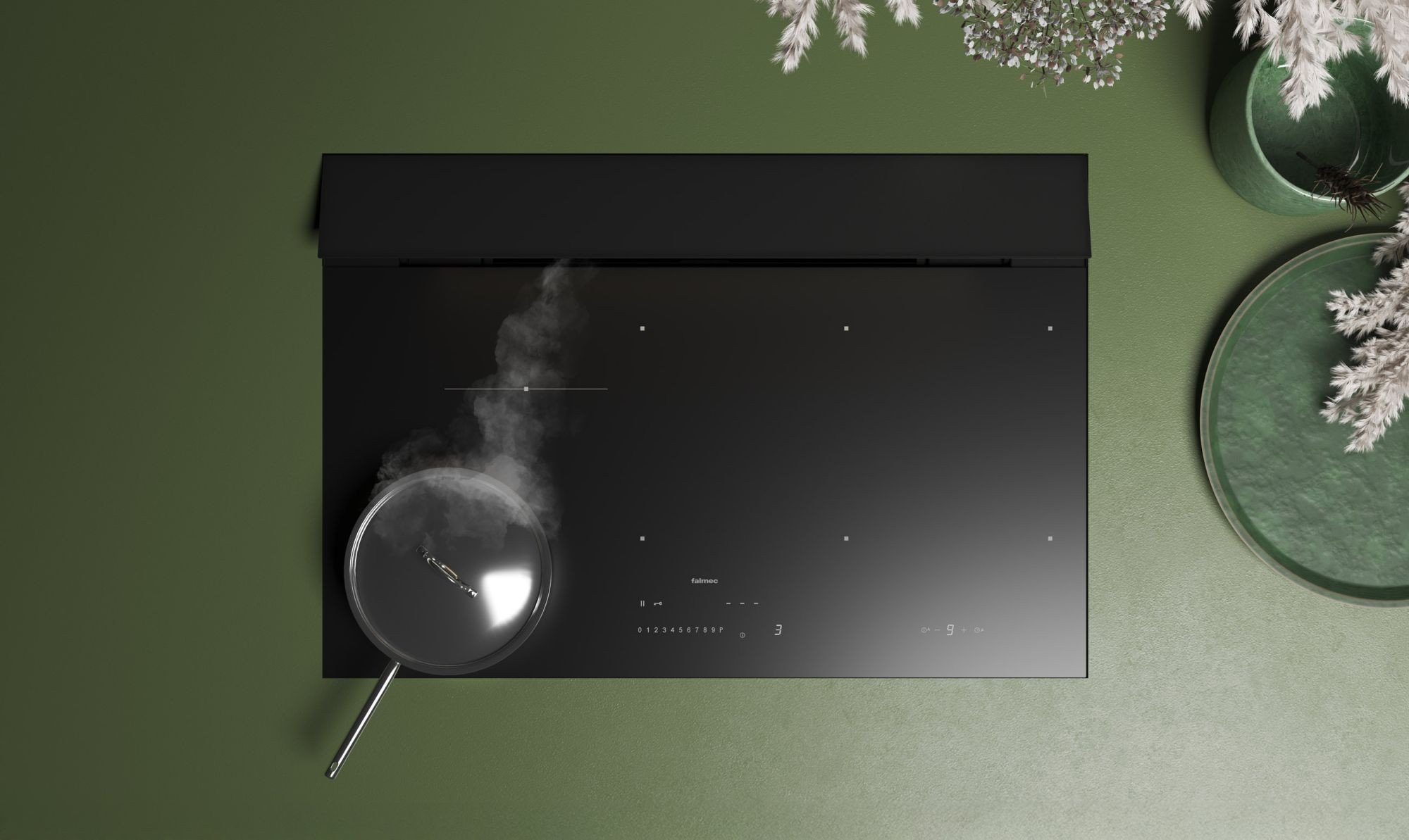 Falmec Brera 75 czarny mat 800 m3/h