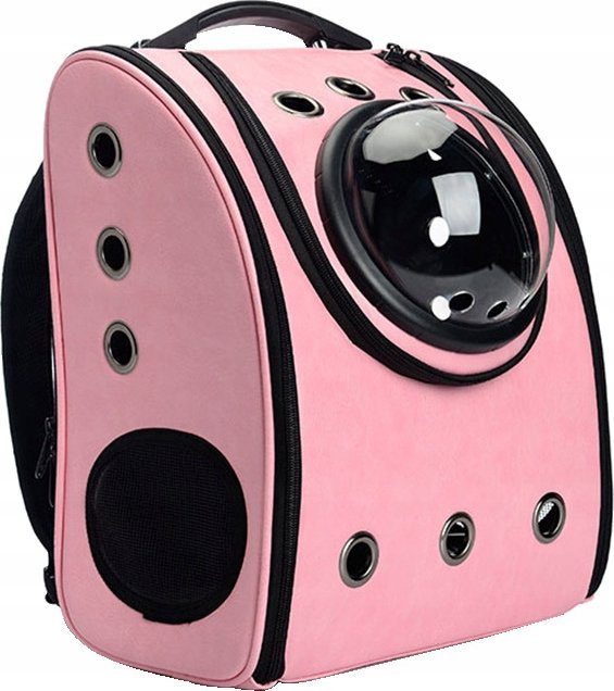 Korbi TRANSPORTER PLECAK TORBA DLA KOTA PSA KOSMICZNY JASNY RÓŻ WODOODPORNY