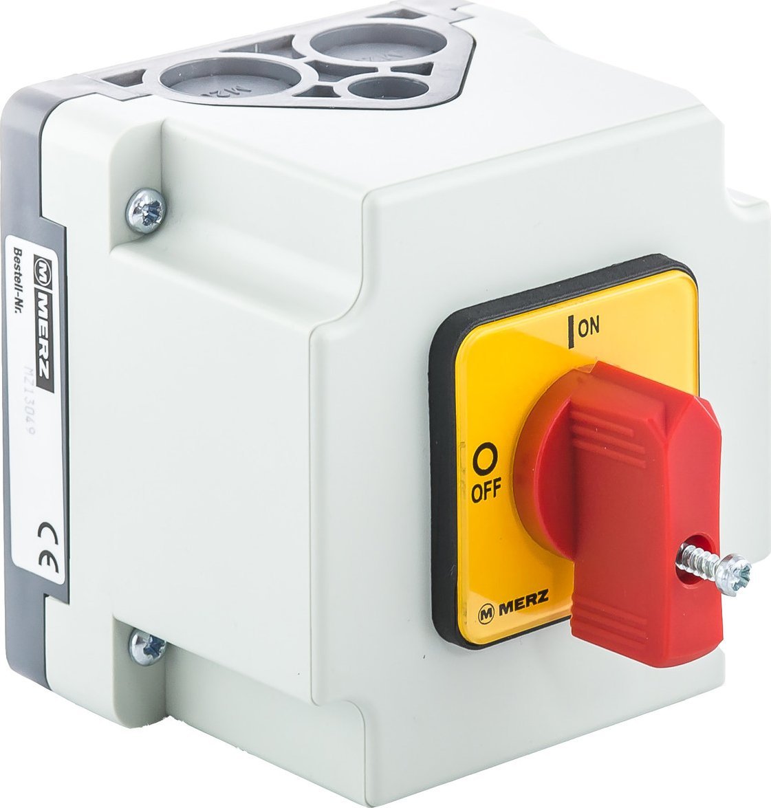 PCE Rozłącznik krzywkowy 0-1 16A 2P w obudowie pokrętło małe czerwone bez blokady IP65