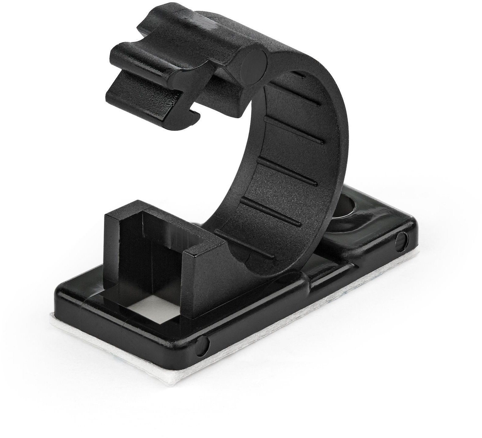 StarTech.com 100 Selbstklebende Kabelklemmen Mittel - PC Kabelmanagement/Kabelhalterung - Kabel Organisator - Netzwerk/USB/Ethernet Kabelclips - Nylon