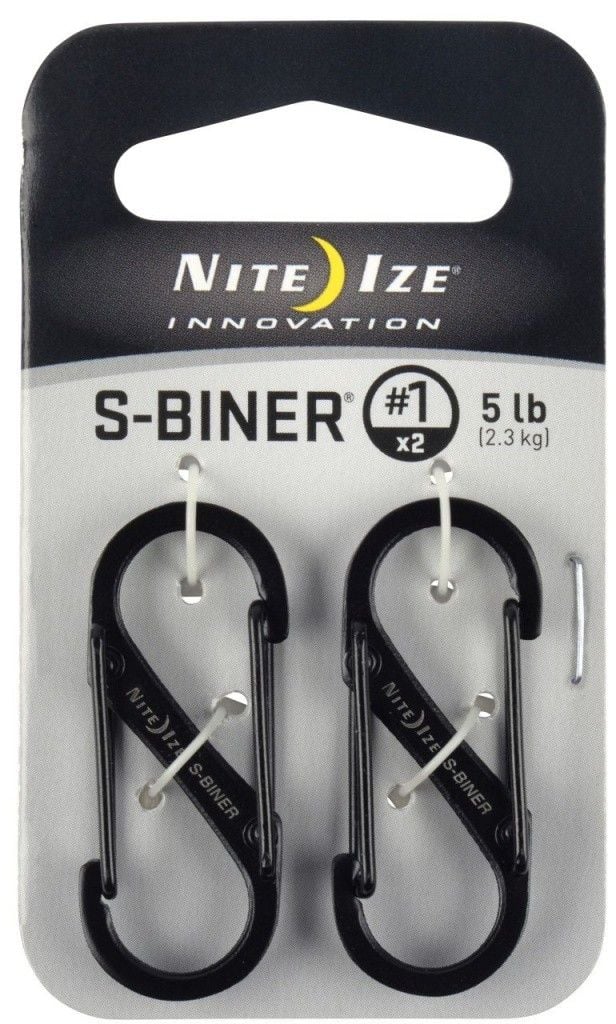 Nite Ize Karabińczyk S-Biner Dual #1 stal nierdzewna czarny 2 szt (SB1-2PK-01)