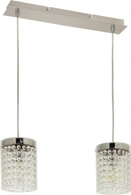 Lampa wisząca KRIS Krislamp Gala KR 313-2L lampa wisząca zwis 2x40W E27 chrom