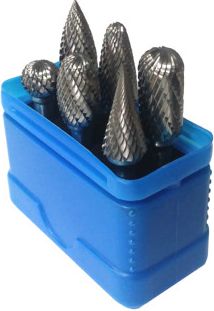 Glob Komplet frezów z węglików spiekanych pilniki obrotowe 12x60mm (GLOB-ZESTAW-6)