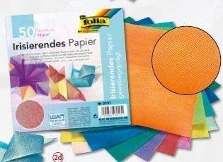 Papier opalizujący tłoczenie tkaninowe 14x14cm 50s