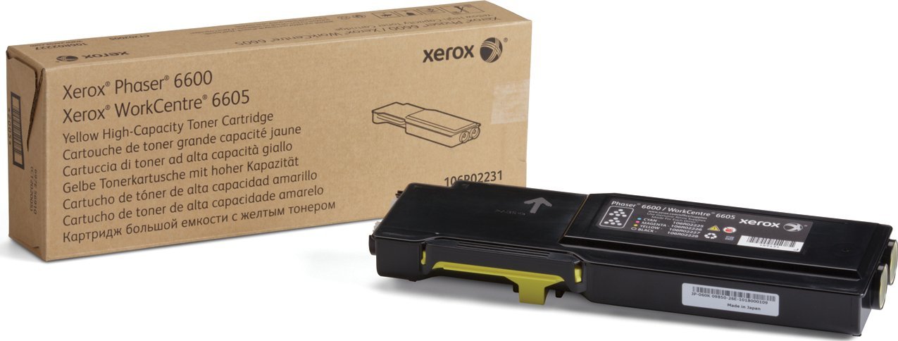 Toner Xerox Toner/Yellow High Capacity Yield 6k