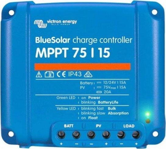 Ładowarka solarna Victron Energy Victron Energy Regulator ładowania Blue Solar MPPT 75V/15A