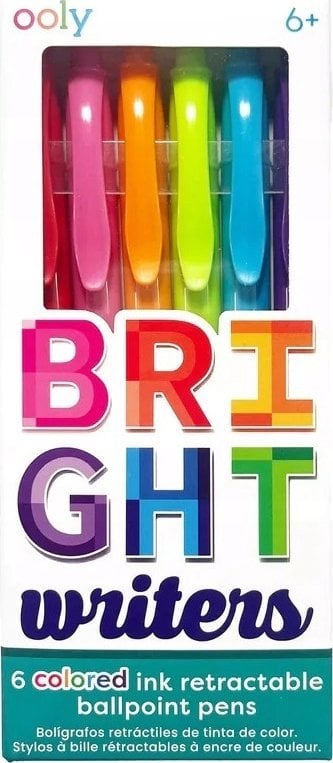 Teka Długopisy kolorowe Bright Writers 6szt