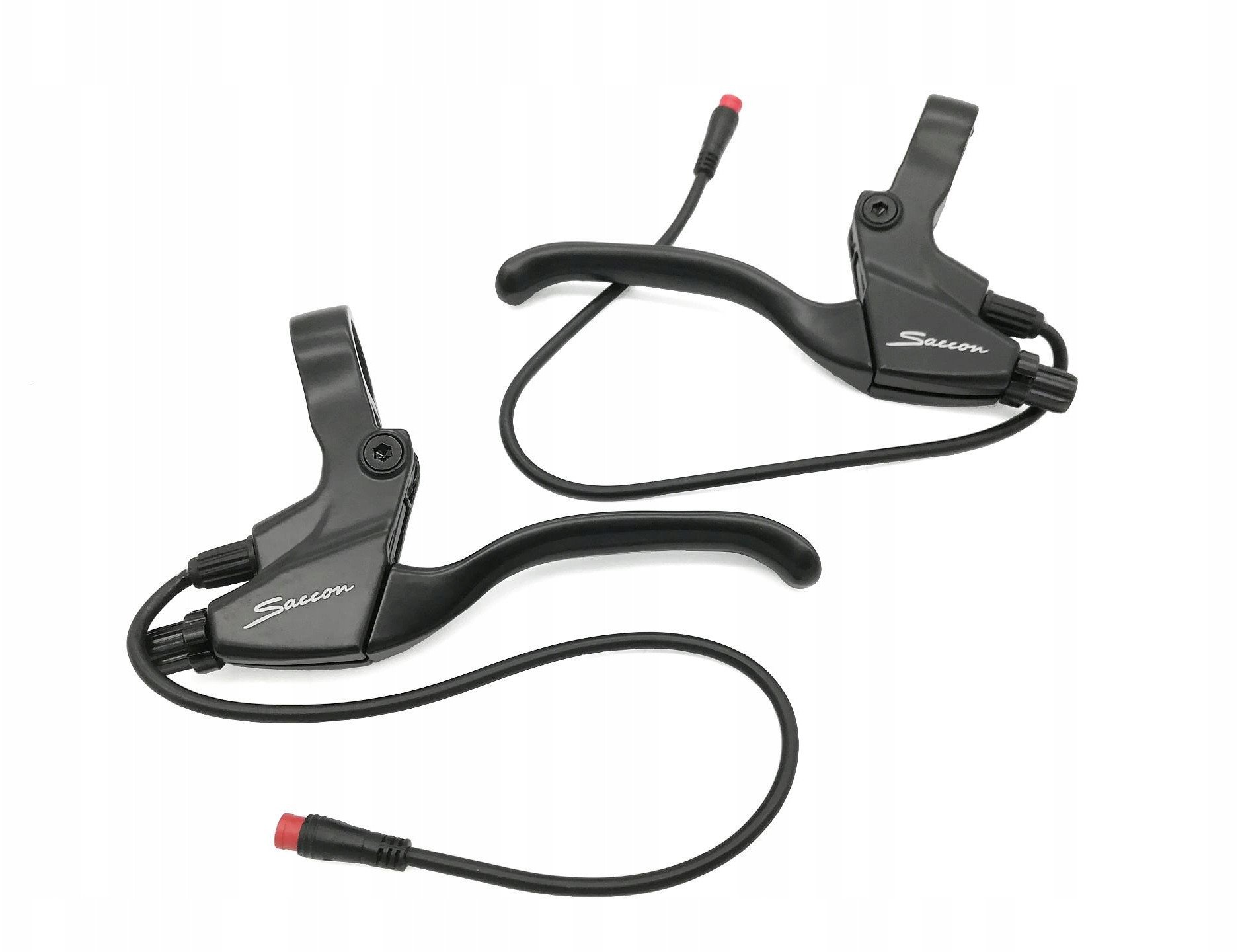 Dźwignie rowerowe SACCON do E-BIKE czarne