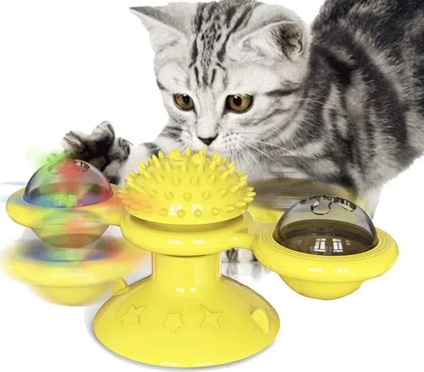 Nuxie Interaktywna, obrotowa zabawka dla kota z kocimiętką