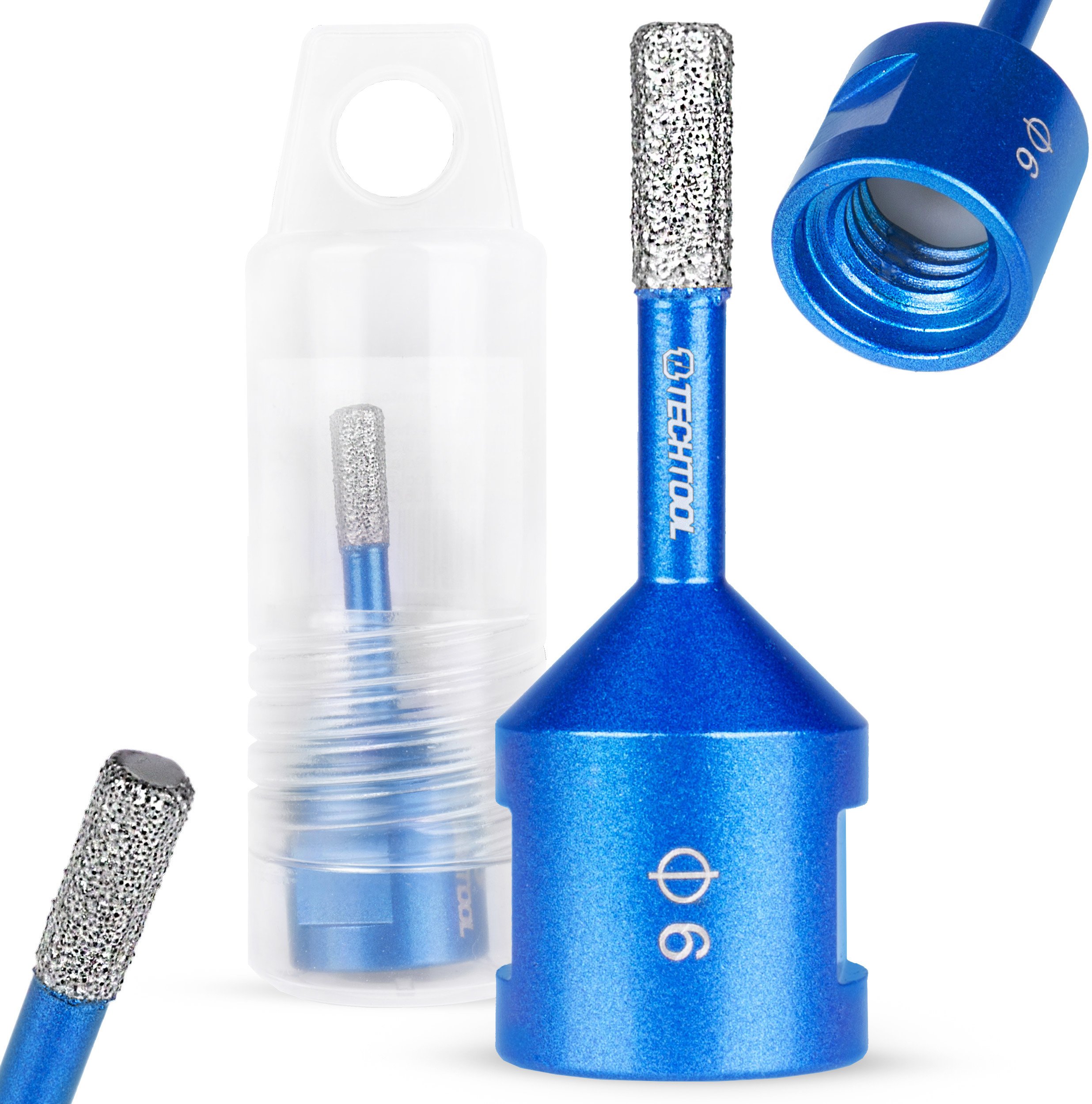 OTWORNICA DIAMENTOWA DO BETONU GRESU PUSZEK PŁYTEK 6 MM M14 WIERTŁO