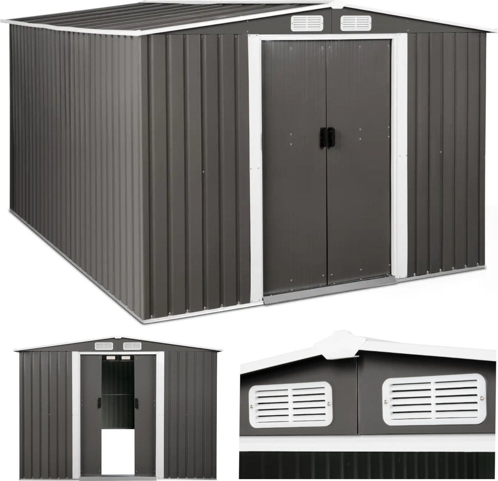 Domek składzik narzędziowy ogrodowy 313 x 179 x 258 cm Domek składzik narzędziowy ogrodowy 313 x 179 x 258 cm