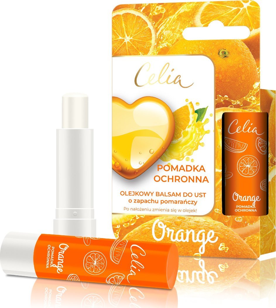 Celia Olejkowy Balsam do ust-orange 4g