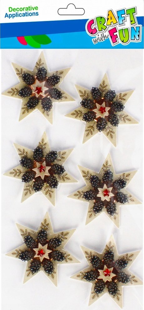 Craft with Fun OZDOBA BN NAKLEJKI 3D STROIK 6SZT CF 12/288