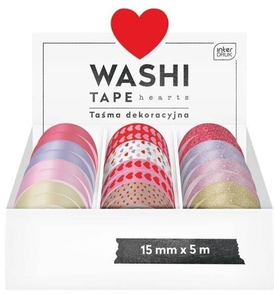 Taśma dekoracyjna Hearts (24szt)