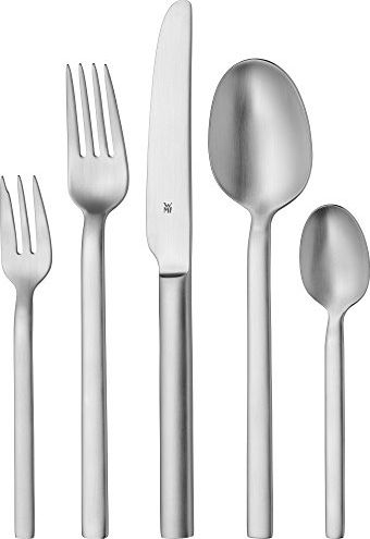 WMF Zestaw sztućców WMF Alteo, osoby 6, sztuki 30, nóż monoblokowy, matowa stal nierdzewna Cromargan, można myć w zmywarce