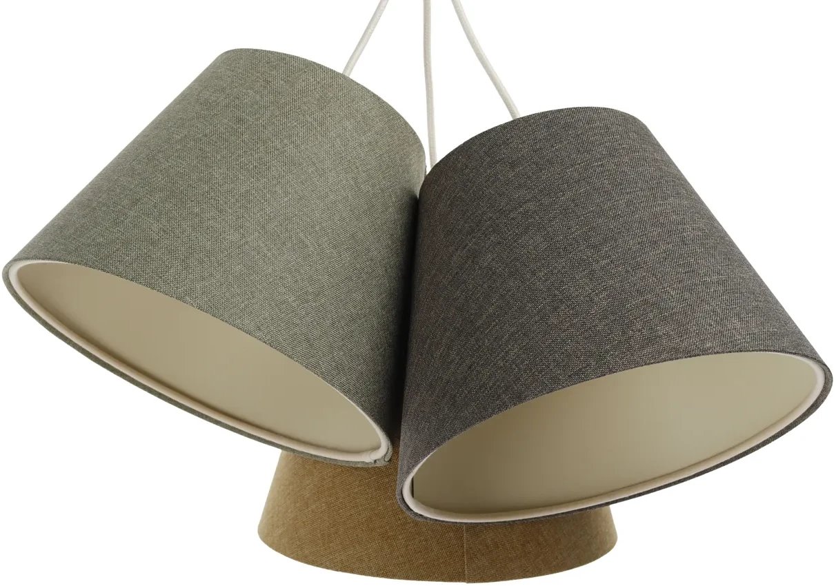 Lampa wisząca ENTURO TRIO żółta/zielona/szara BPS KONCEPT
