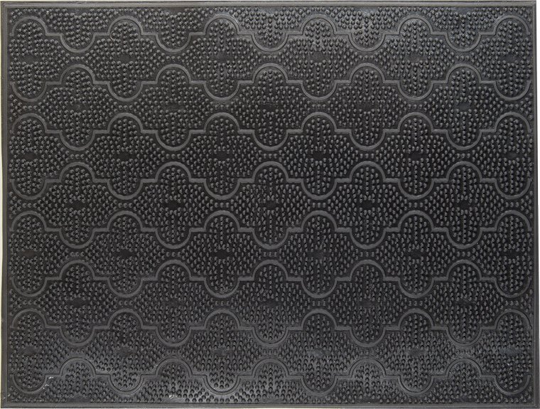 Wycieraczka gumowa trebol 55 x 41 cm