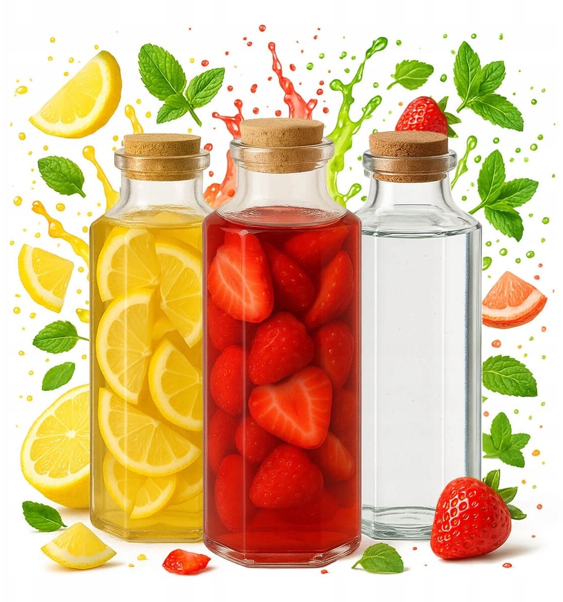 Butelka Szklana MILANO 350ml Karafka Na Wodę Sok Alkohol Nalewki Oliwa Wino