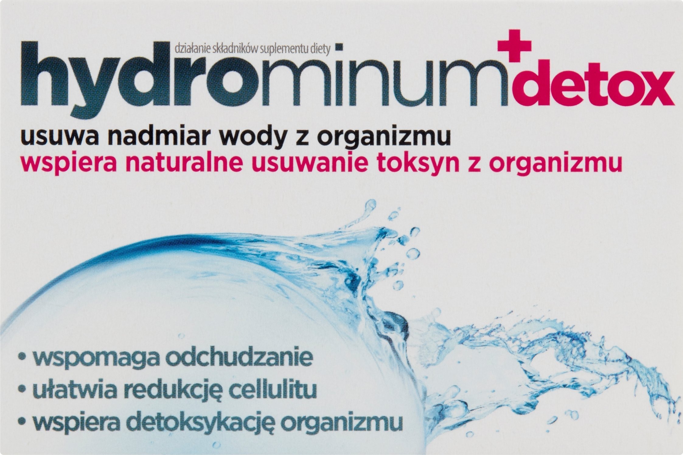 HYDROMINUM_Detox suplement diety usuwający z organizmu nadmiar wody oraz toksyny 30 tabletek