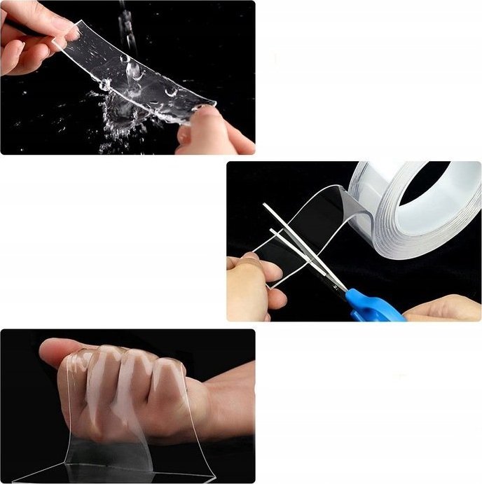 ER4 DWUSTRONNA TAŚMA NANO WIELOKROTNEGO UŻYTKU MOCNA