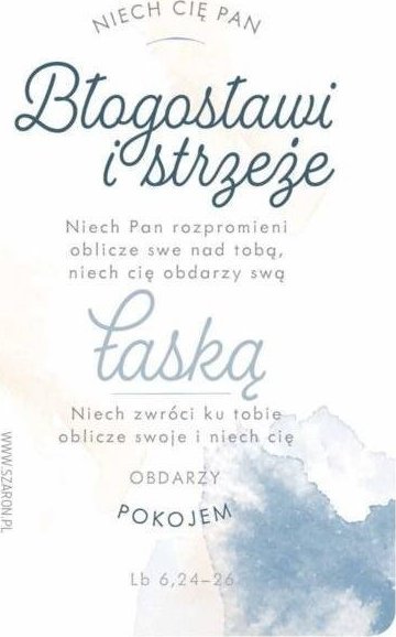 Szaron Magnes na lodówkę - Błogosławieństwo akwarela