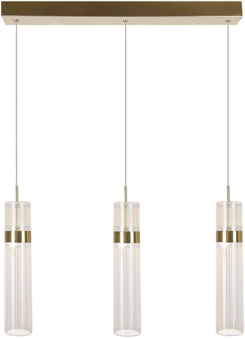 Zwisająca lampa Ambiente LP-1510/3L GD LED 18W 3000-6000K na listwie złota