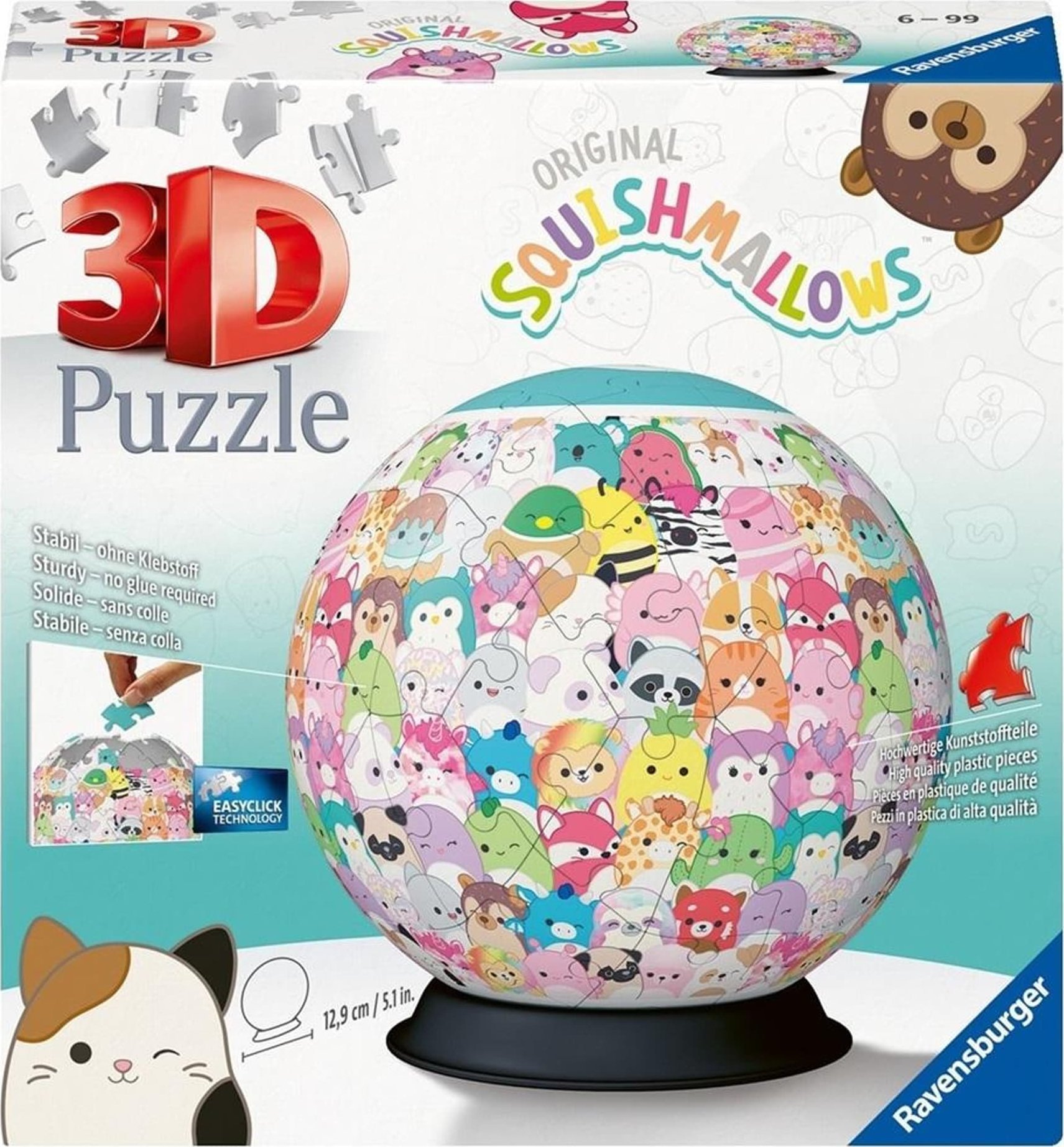 Ravensburger Puzzle 3D Kula: Squishmallows