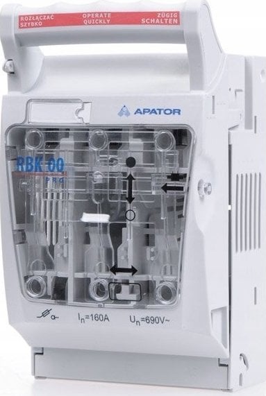 Apator Rozłącznik izolacyjny bezpiecznikowy 160A RBK 00 pro-M-W /zaciski śrubowe M8 do 70mm2/ 63-823256-151