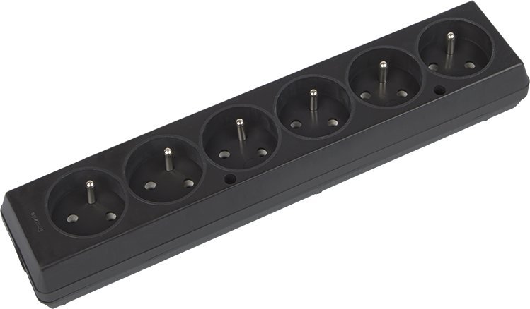 Blow 9393# Gniazdo gn-670 6gn z uziemieniem czarne