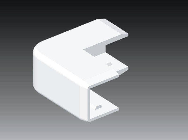 Kopos Pokrywa narożna zewnętrzna LHD 50 x 20mm biała (8996)