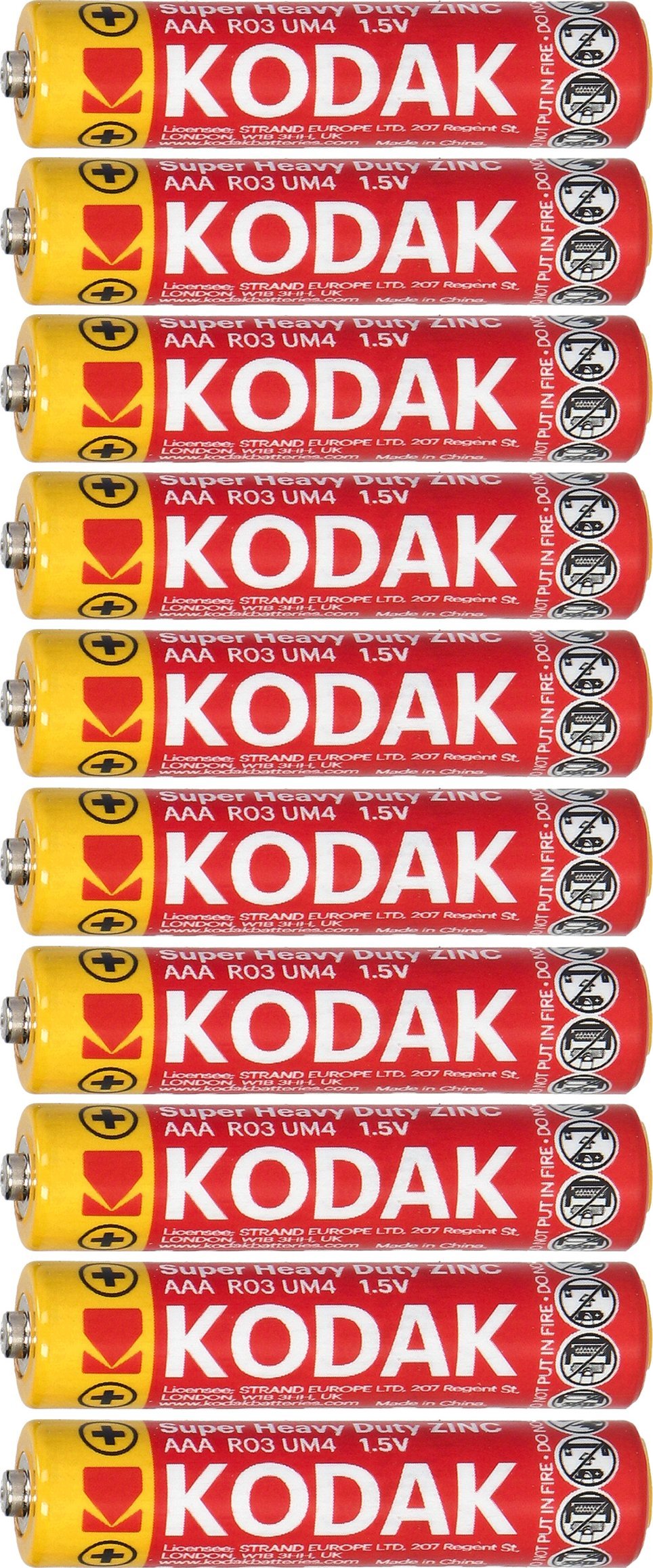 Orno Baterie Kodak ZINC Super Heavy Duty AAA LR03, 10 szt.