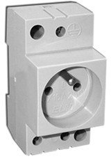 Eti-Polam Gniazdo modułowe 2P+Z 10/16A 230V na szynę (002414010)