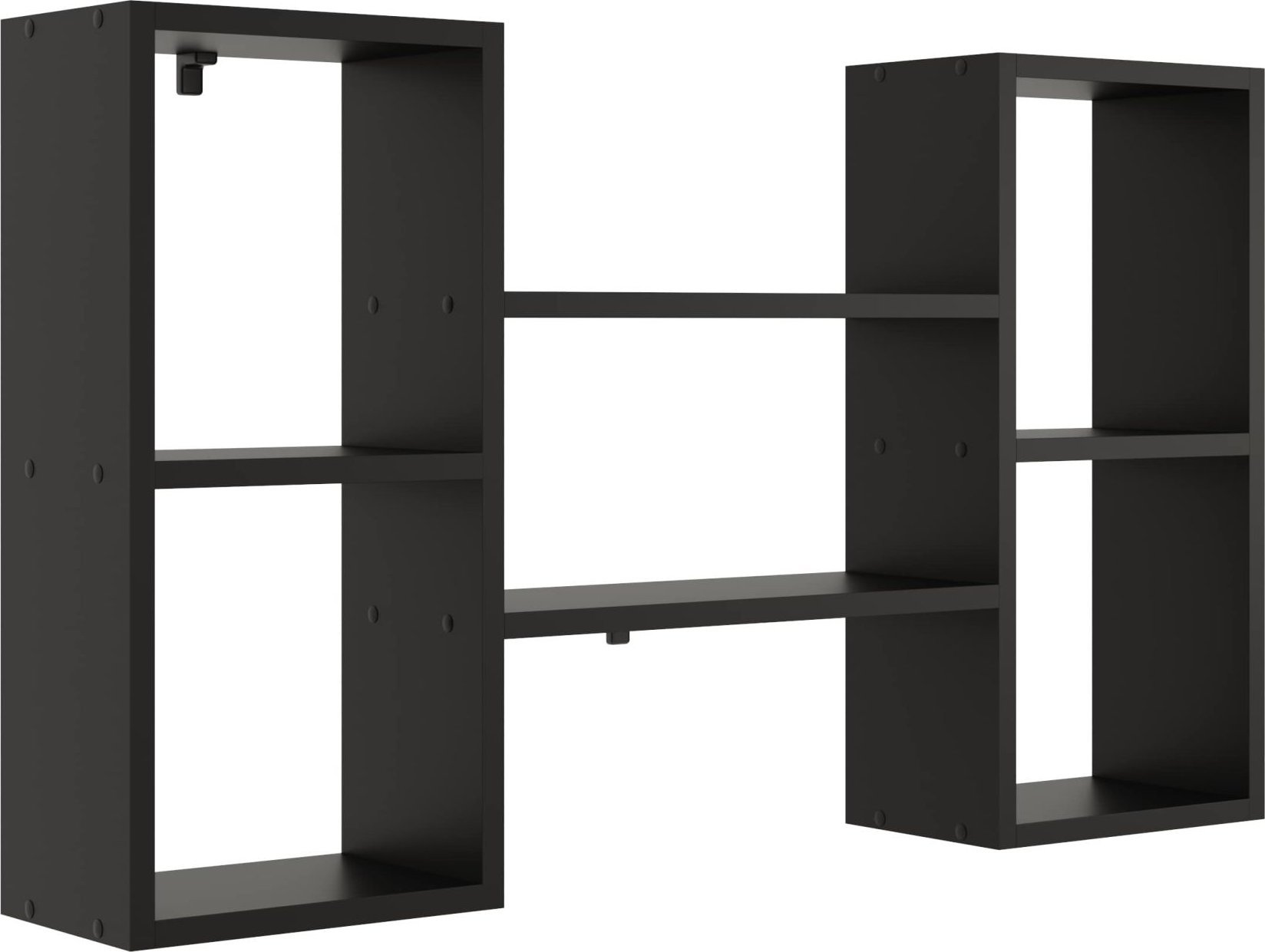 Tyletegotu Nowoczesna półka ścienna, 102x18x60 cm, czarny, mat