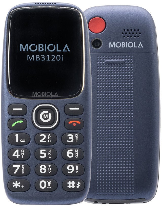 TELEFON GSM MOBIOLA DLA SENIORA MB3120i 2G NIEBIESKI
