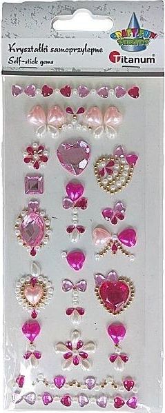 Titanum Kryształki samoprzylepne tatuaż/biżuteria mix