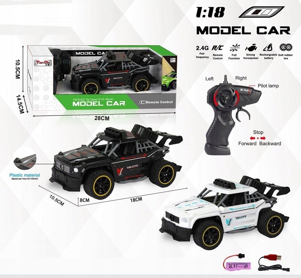 Teren?wka zdalnie sterowana 1:18