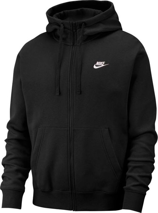 Nike Bluza męska Nsw Club Hoodie FZ czarna r. M (BV2645-010)