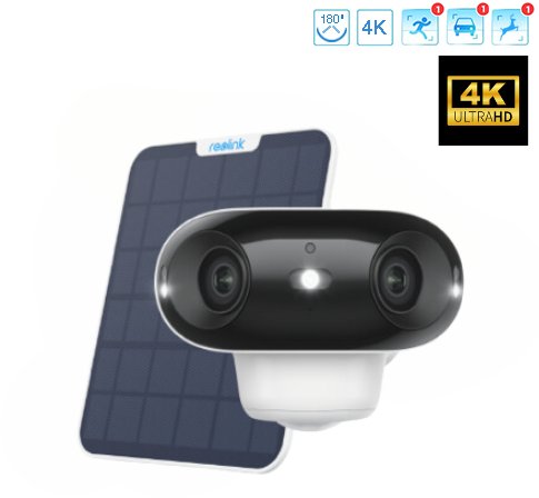 Kamera Reolink Argus 4 WIFI 4K 8 Mpx | Detekcja osób, pojazdów i zwierząt | Akumulator | Kamera Bezprzewodowa Wifi