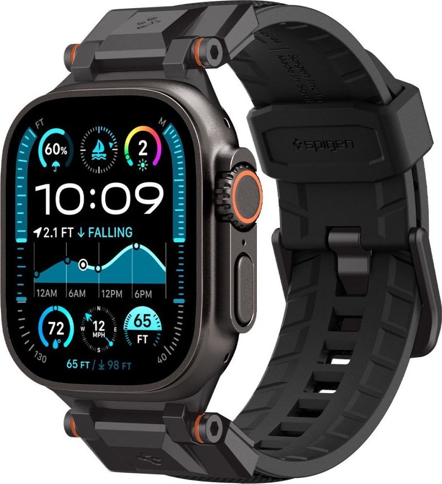 SPIGEN futerał DURAPRO ARMOR do APPLE Watch 6/7/8/9/10/SE/ULTRA 1/2 (44/45/46/49 mm) black