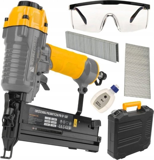 Powermat GWOŹDZIARKA ZSZYWACZ TAKER PNEUMATYCZNY ZESTAW 2W1
